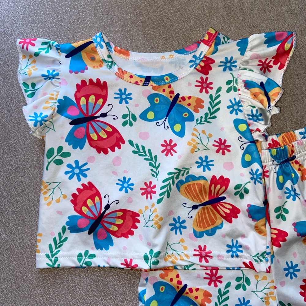 Girls 3T Colorful Matching Set - Picture 2 of 5